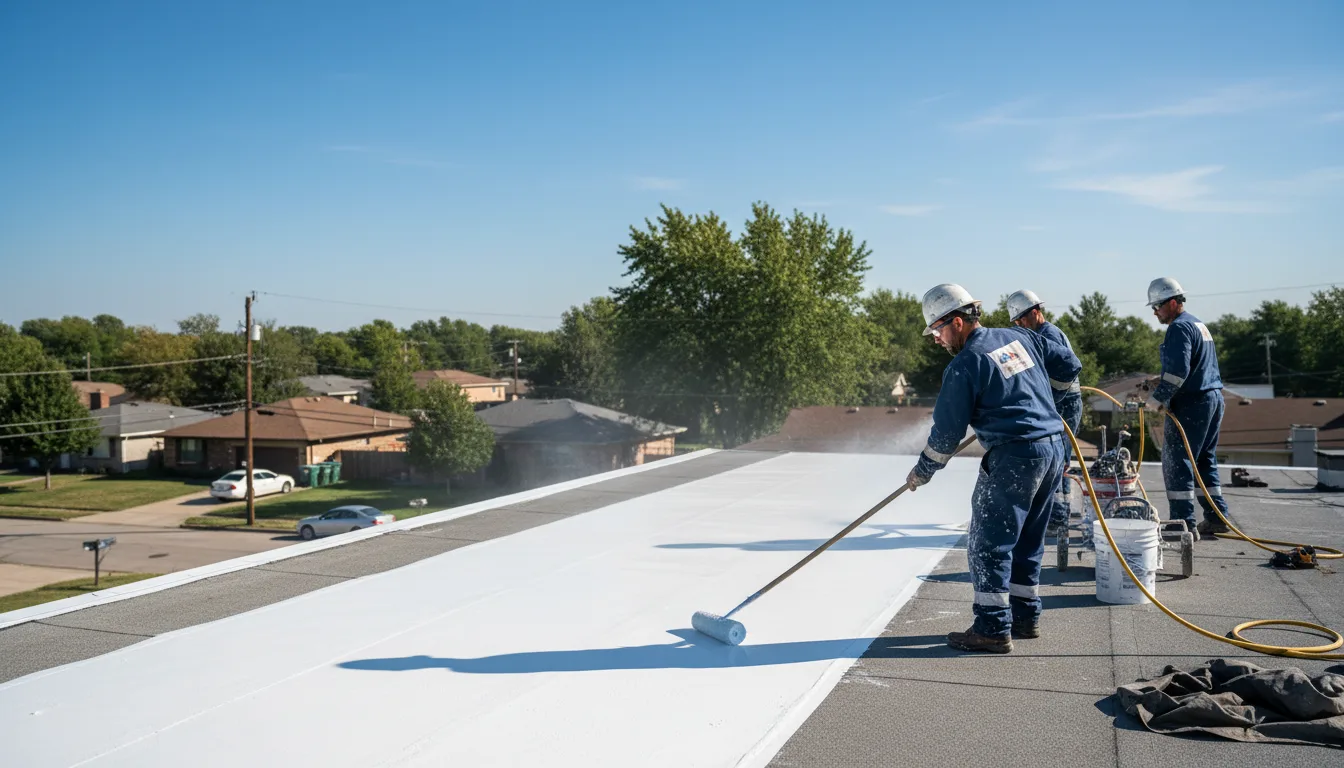 Commercial roof coating in Portland, PA near me